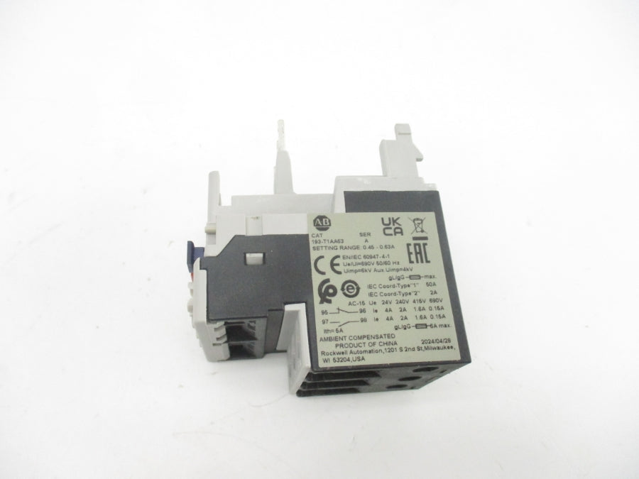 INDUSTRIAL SPARE PART 193-T1AA63 SER. A 690V 0.45-0.63A (BR/WH) NSMP
