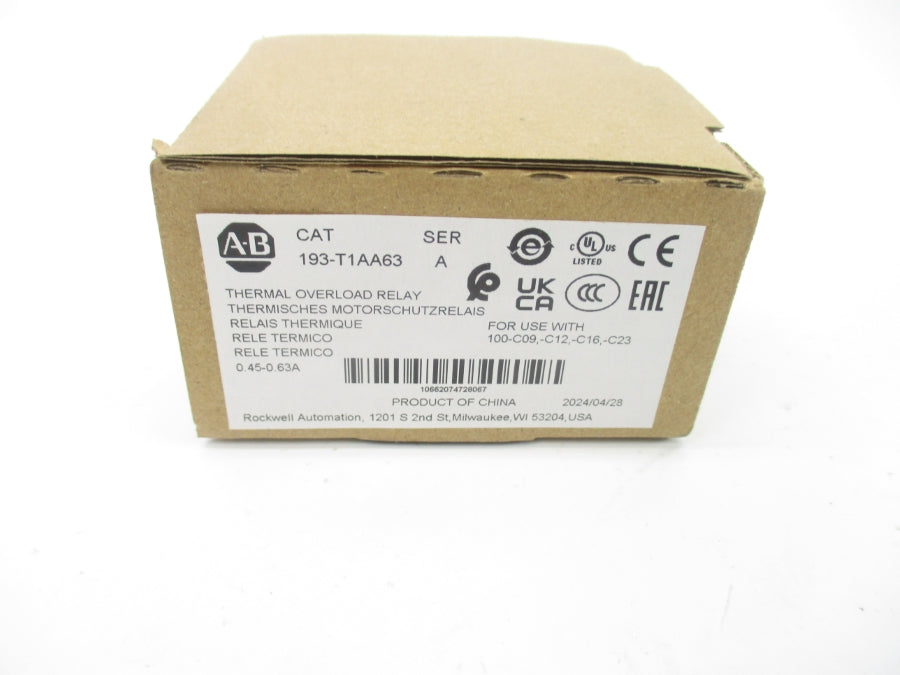 INDUSTRIAL SPARE PART 193-T1AA63 SER. A 690V 0.45-0.63A (BR/WH) NSMP