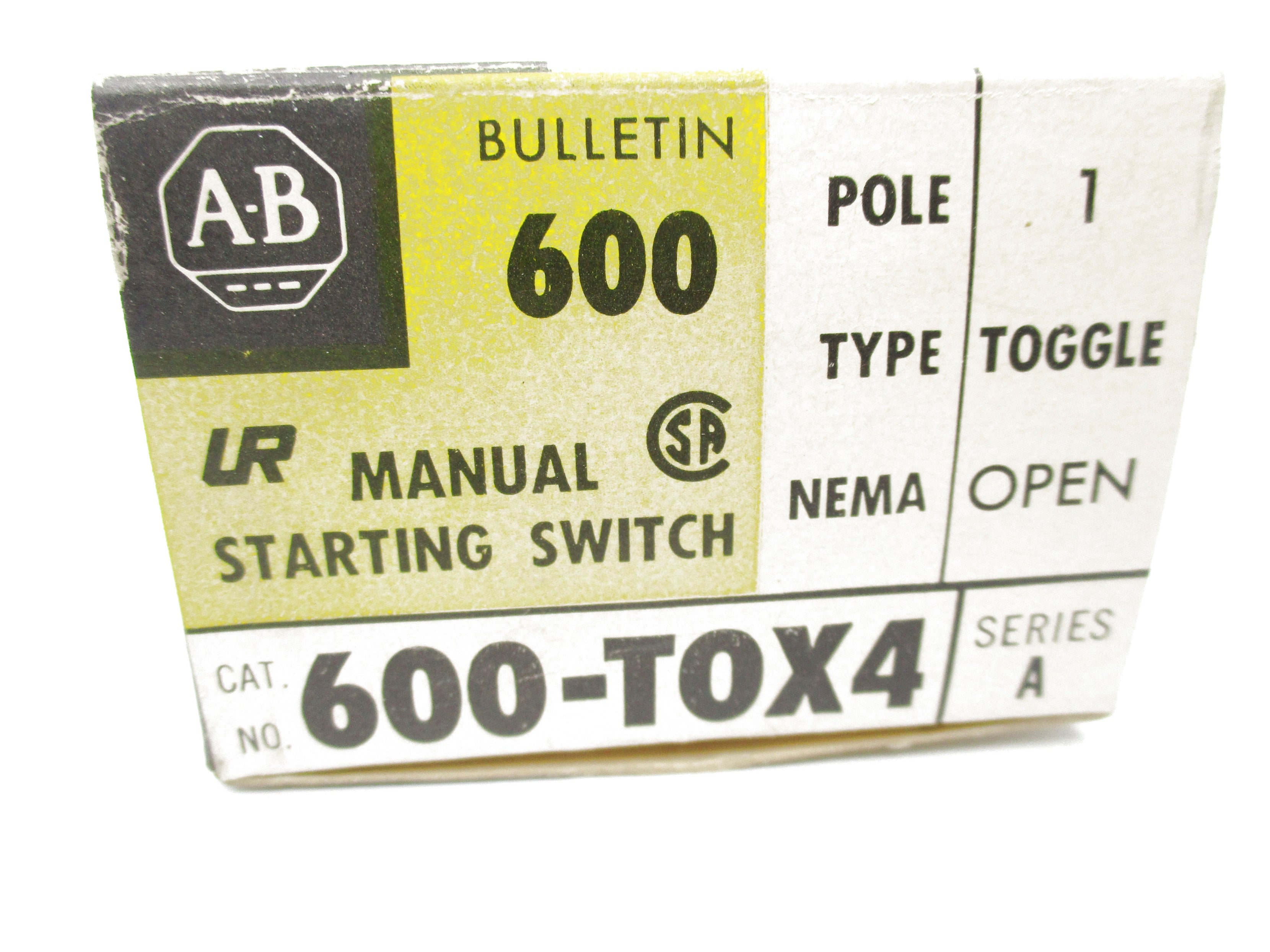 INDUSTRIAL SPARE PART 600-T0X4 SER. A (BK/YL) NSMP