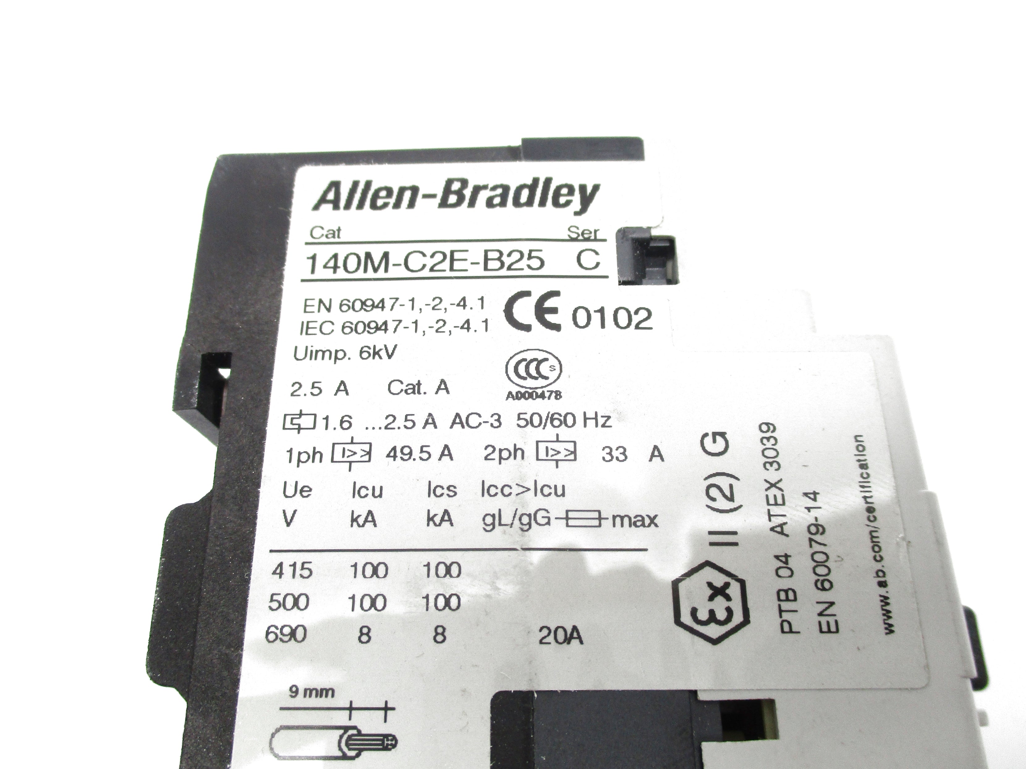 INDUSTRIAL SPARE PART 140M-C2E-B25 SER. C 690V 1.6-2.5A NSNP