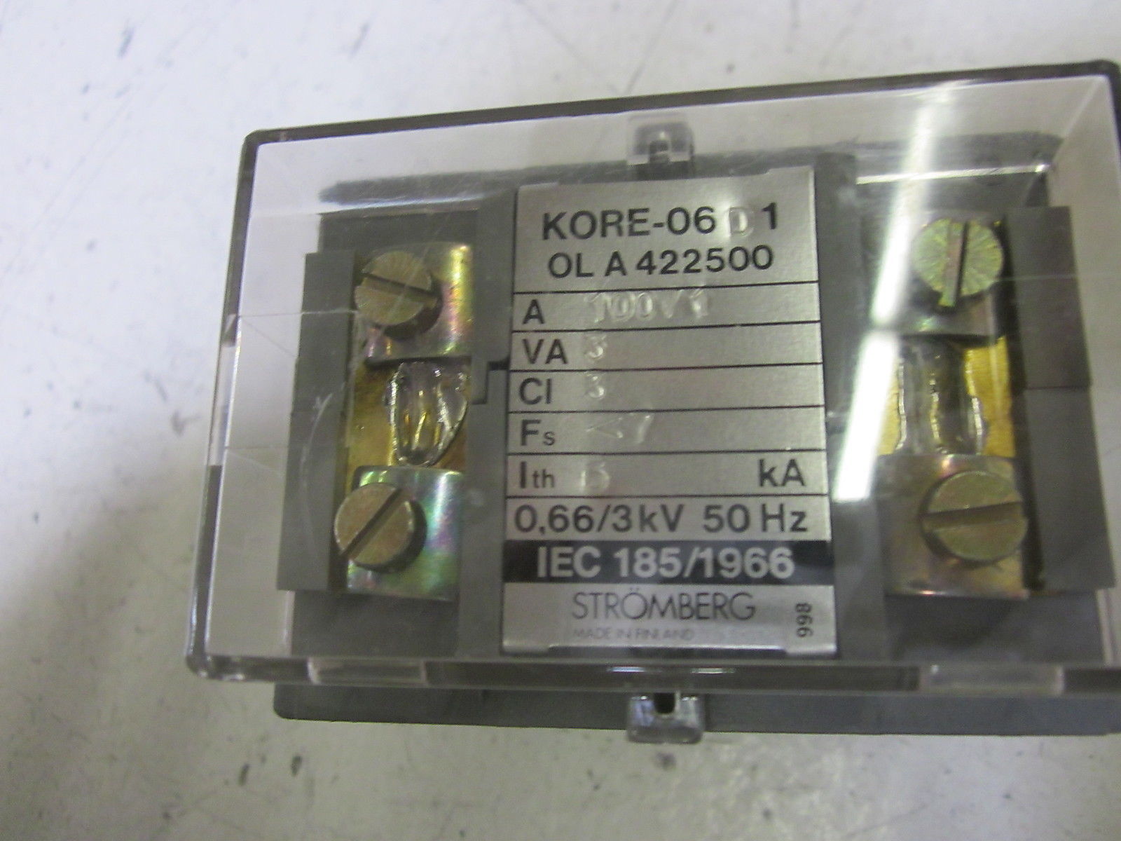 STROMBERG KORE-06D1-0L-A-422500-A100/1 CURRENT TRANSFORMER  NSMP