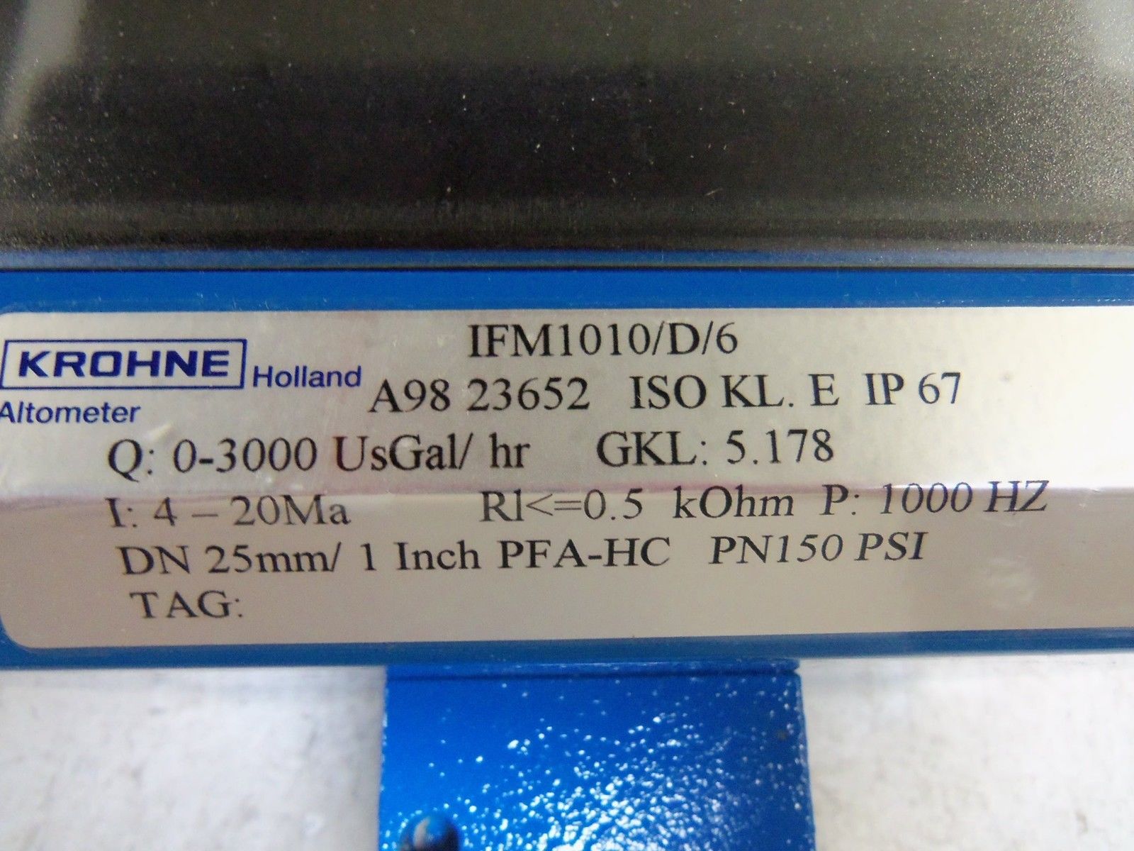 KRONE IFM1010/D/6 FLOW METER NSMP