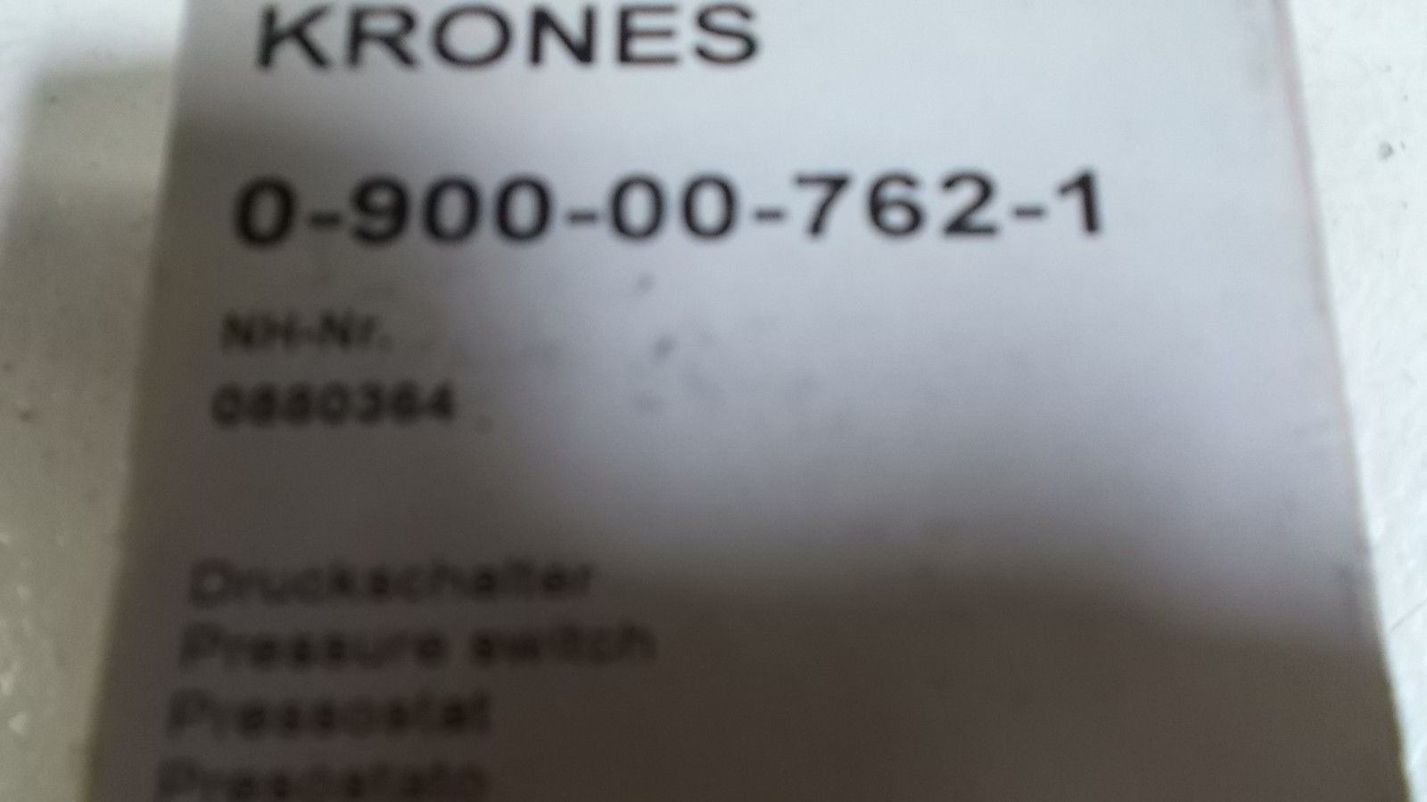 KRONES 0-900-00-762-1 NSMP