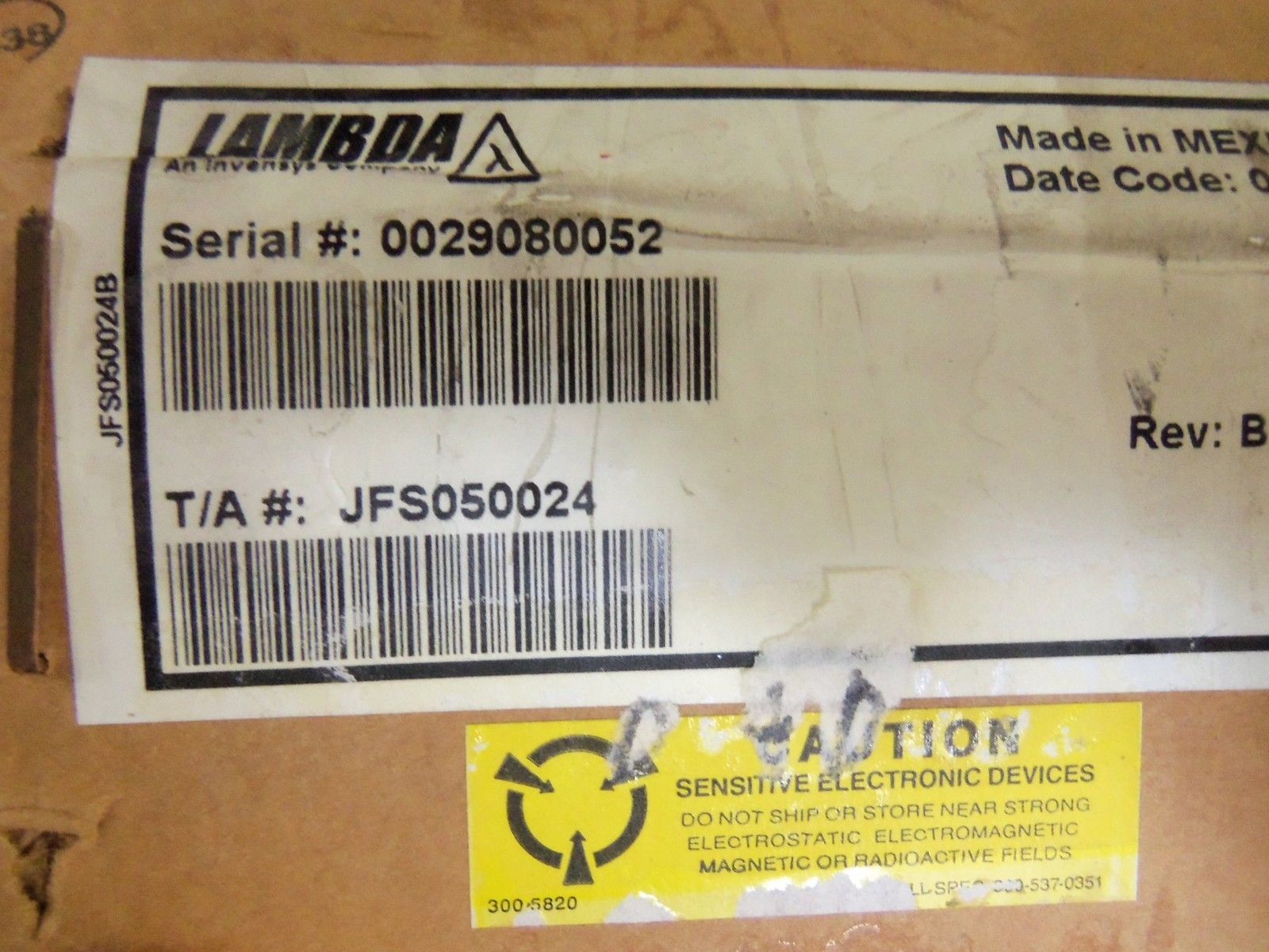 LAMBDA JFS050024 POWER SUPPLY *NEW IN BOX*