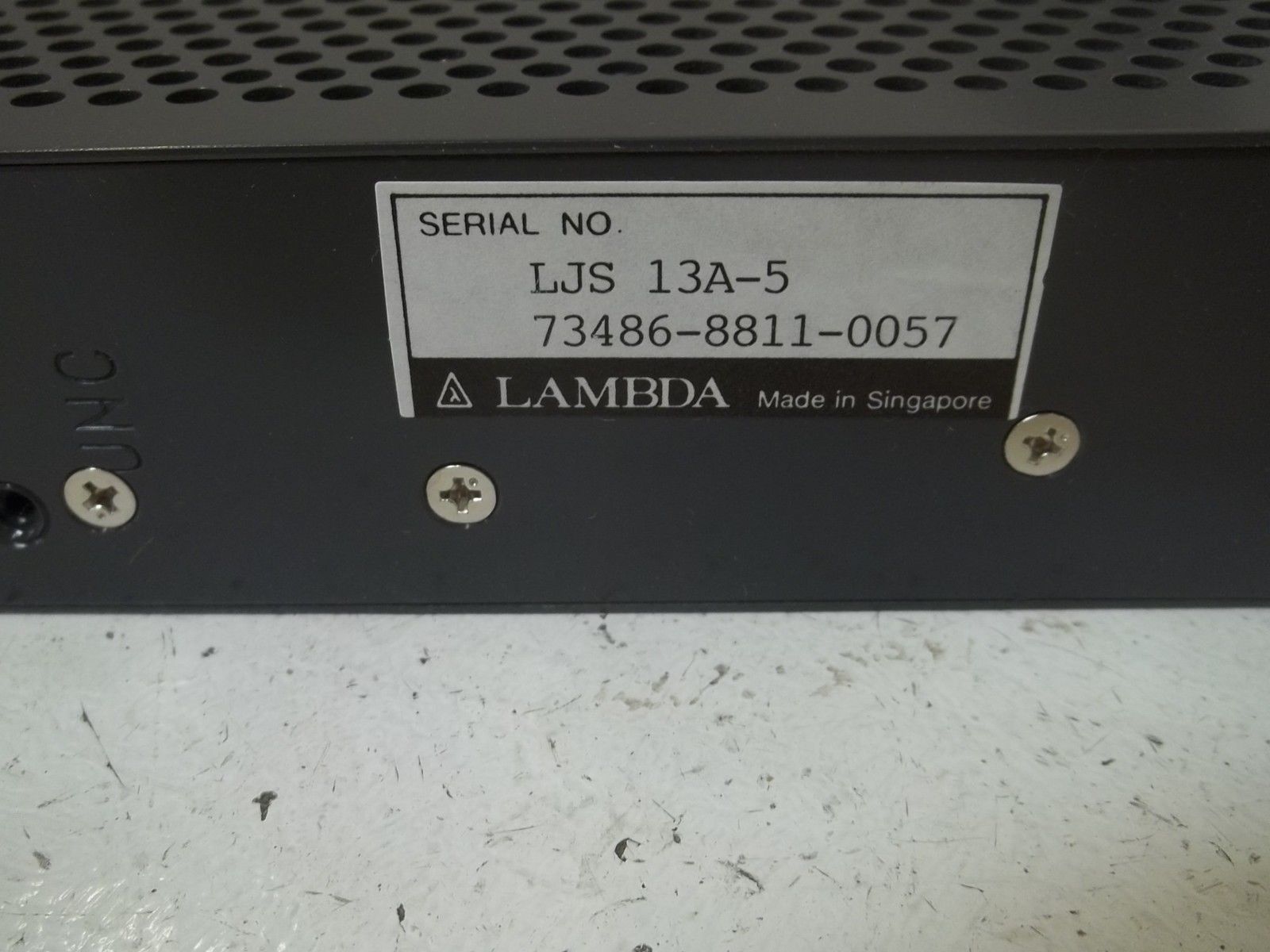 LAMBDA LSJ13A-5-OV POWER SUPPLY UNMP