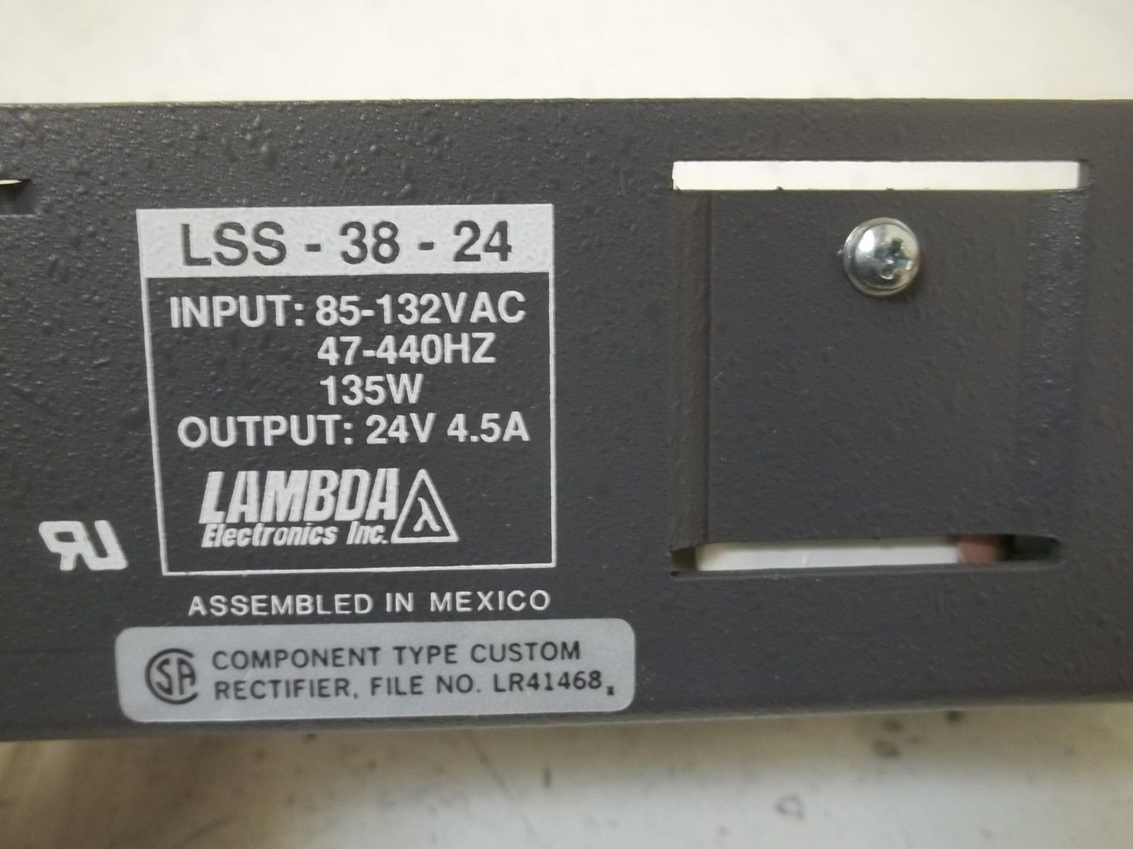 LAMBDA LSS-38-24 POWER SUPPLY NSNP