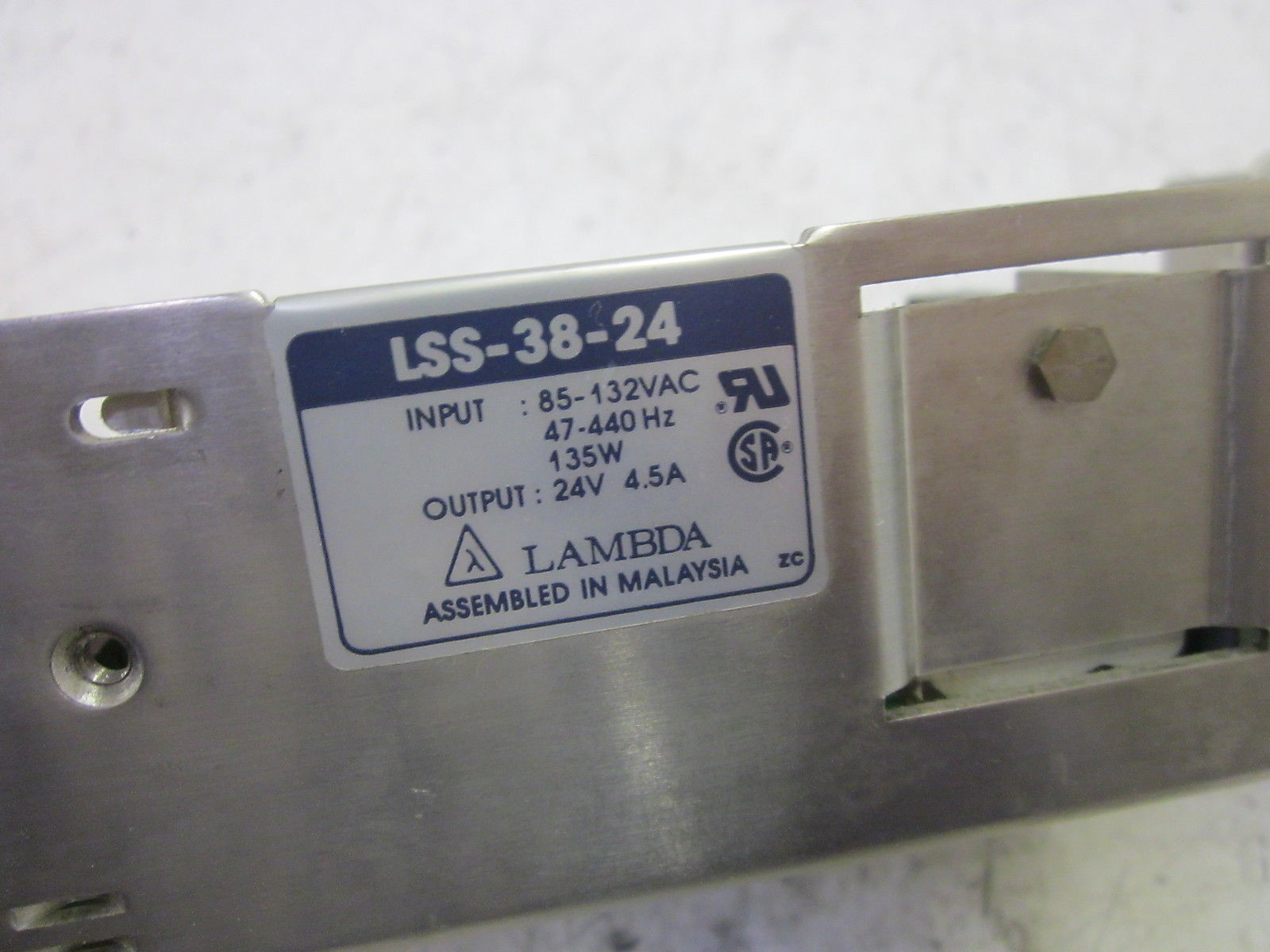 LAMBDA LSS-38-24 POWER SUPPLY UNMP