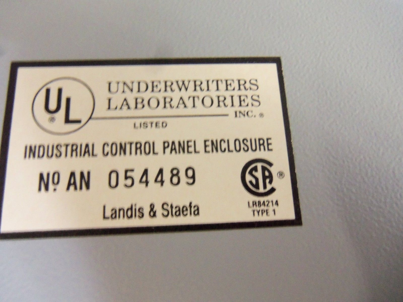 LANDIS & GYR 054489 ENCLOSURE NSMP