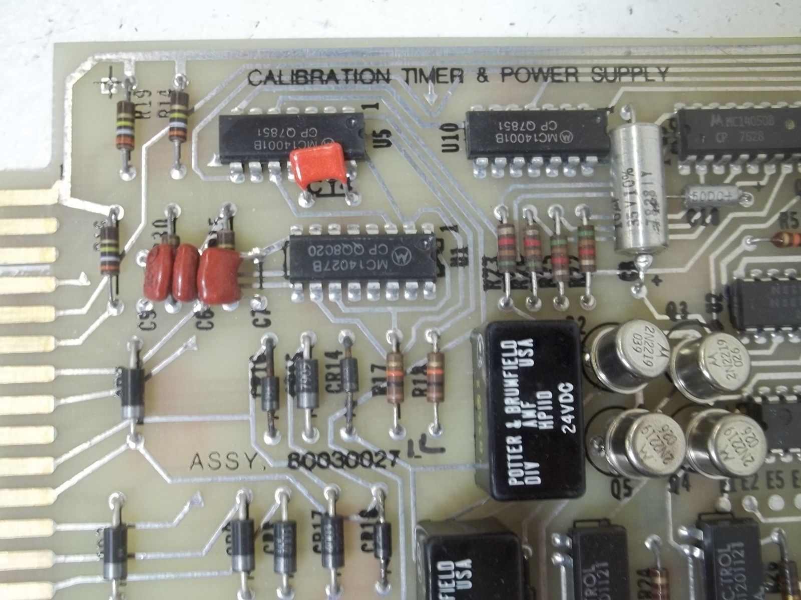 LEAR SIEGLER 80030027 CALIBRATION TIMER & POWER SUPPLY UNMP
