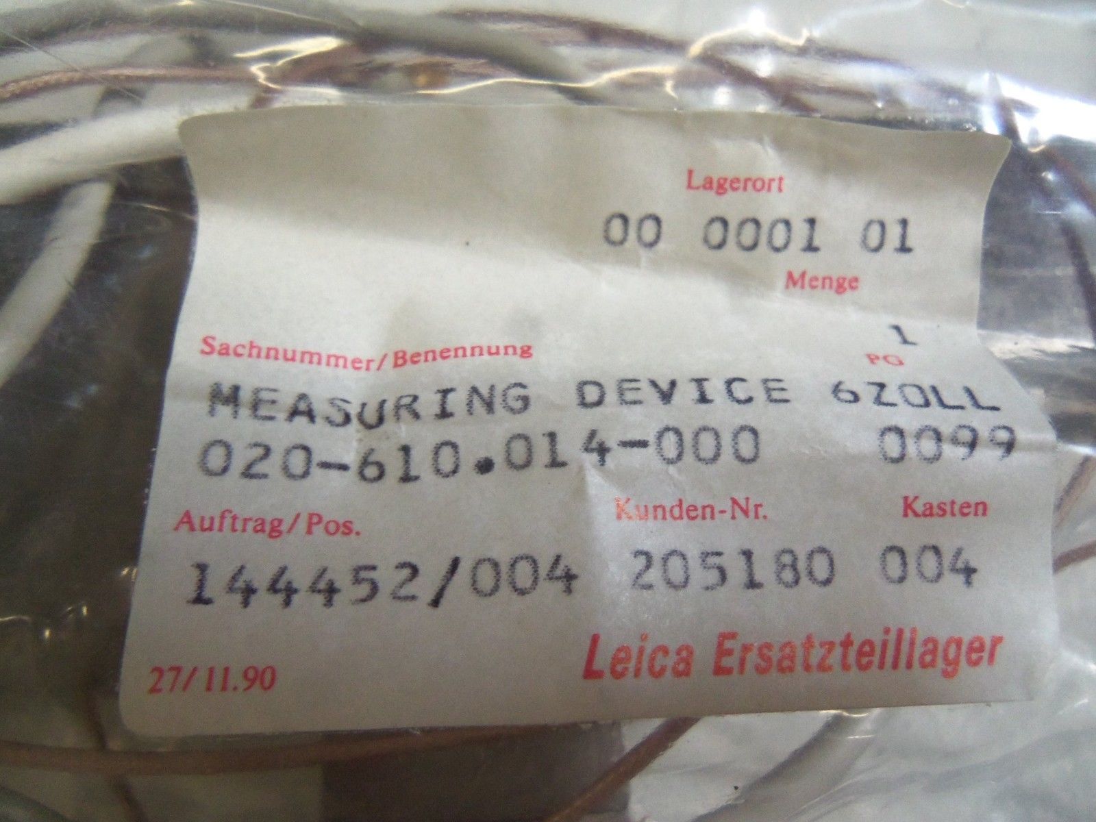 LEICA ERSATZTEILLAGER 020-610.014-000 NSNP