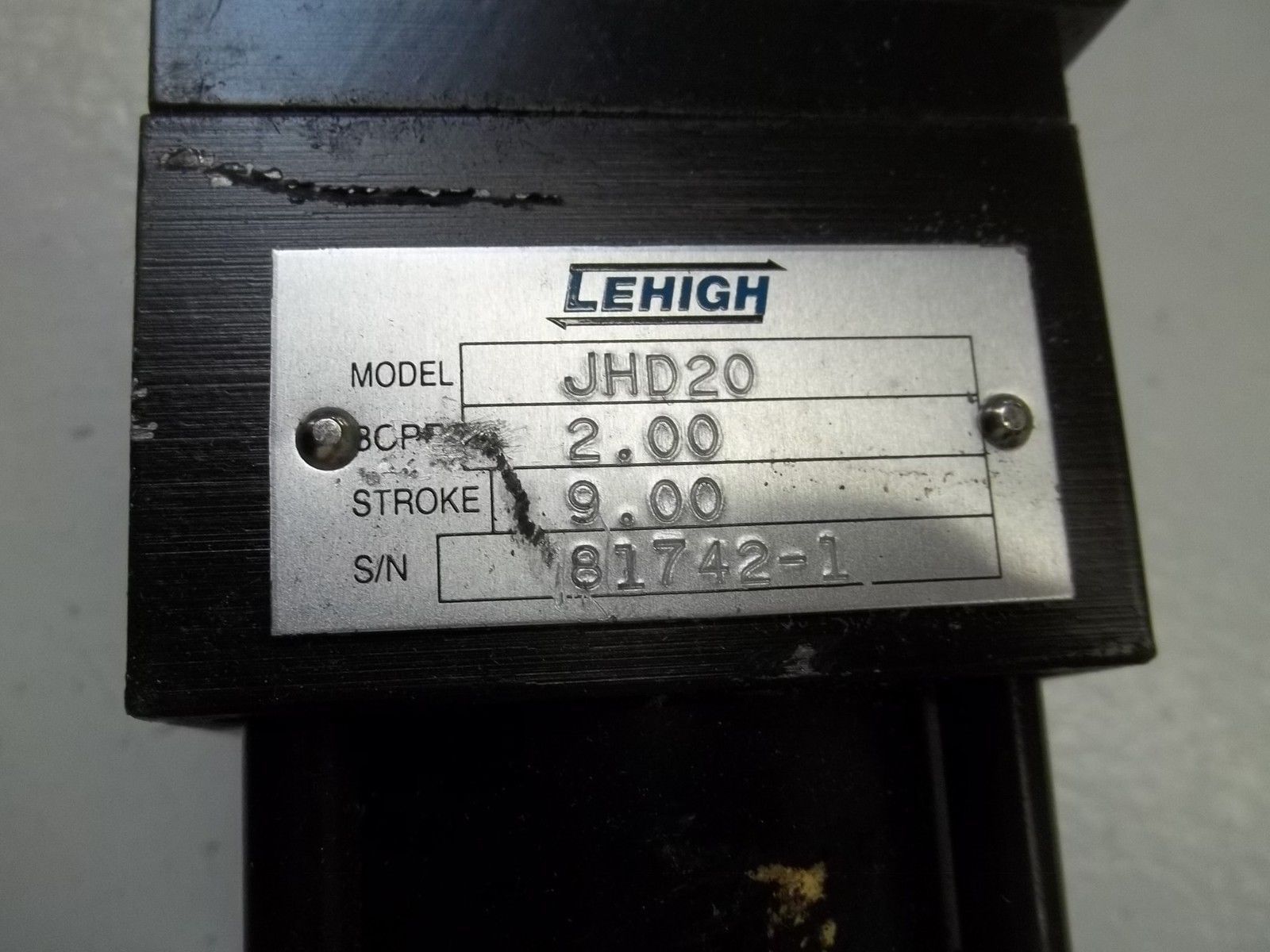 LENIGH JHD20 PNEUMATIC CYLINDER  UNMP