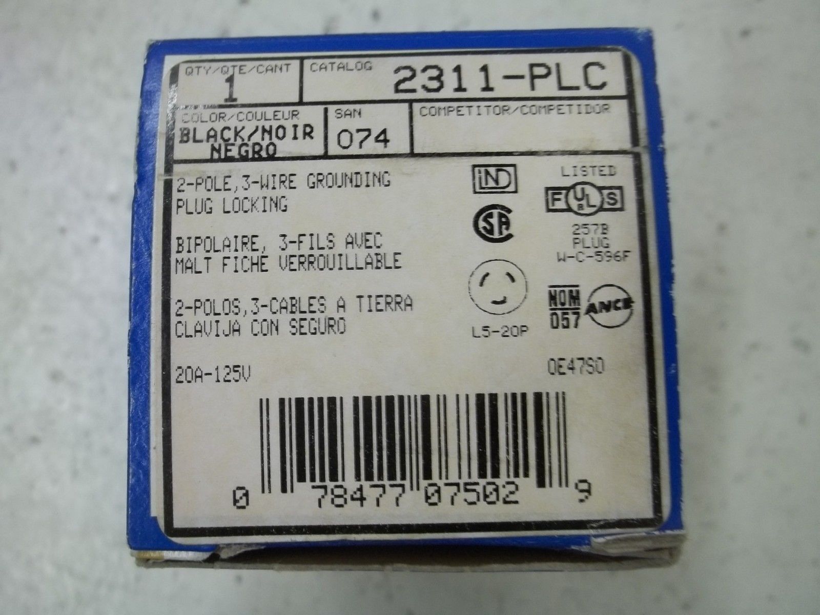 LEVITON 2311-PLC PLUG LOCKING NSMP
