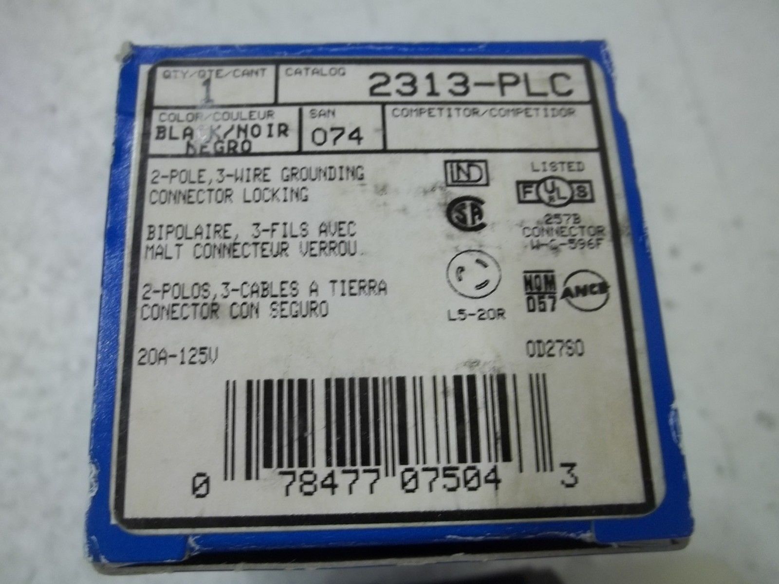 LEVITON 2313-PLC CONNECTOR LOCKING NSMP