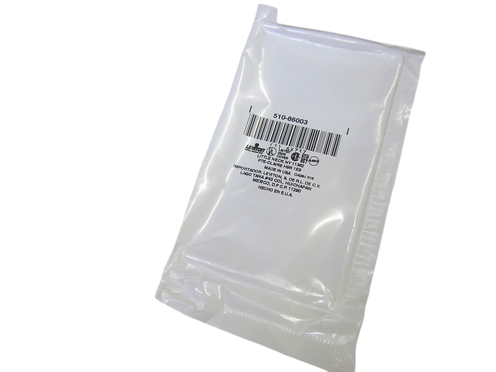 LEVITON 510-86003 TWO GANG RECEPTACLE NSMP
