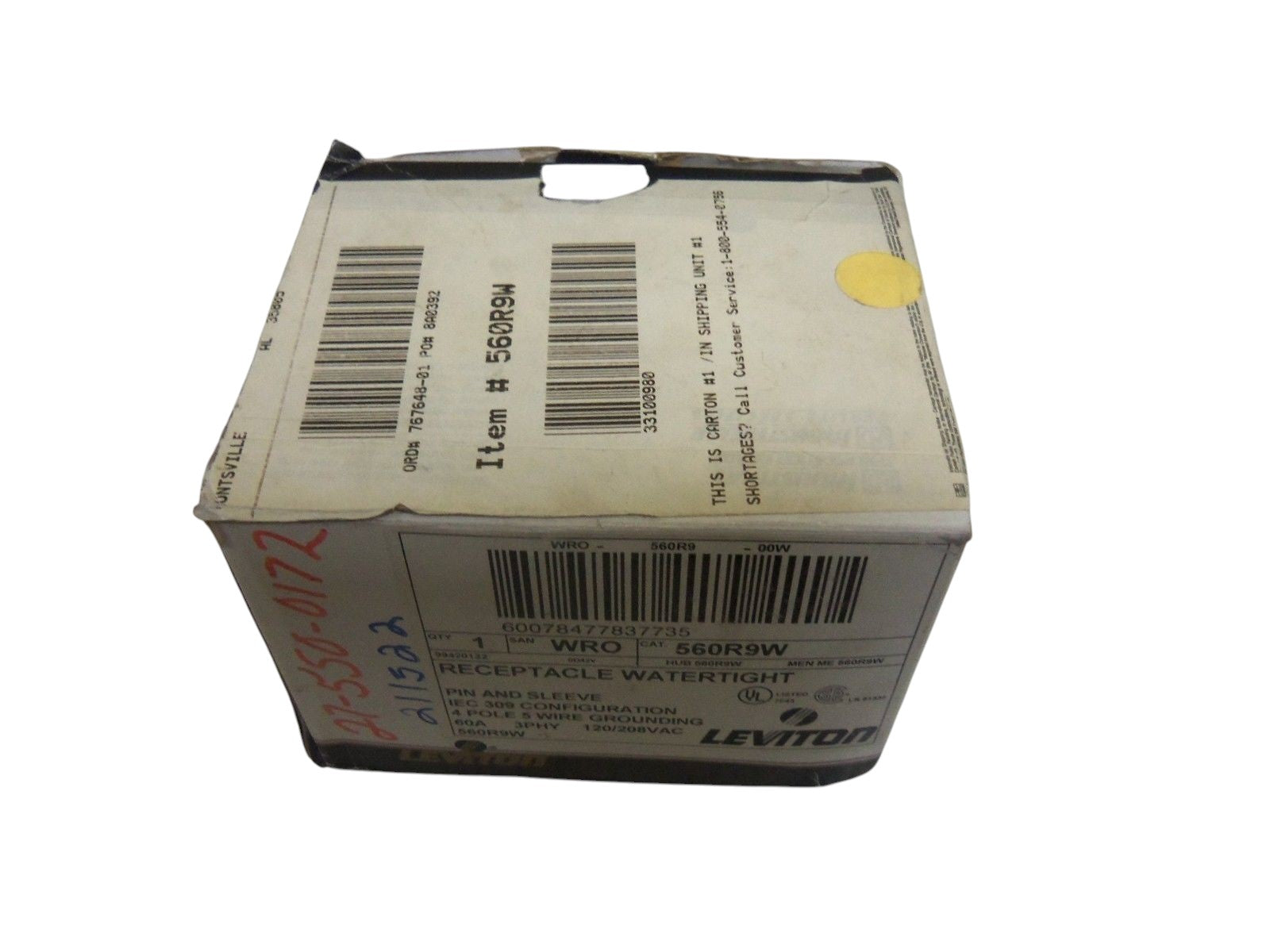 LEVITON 560R9W RECEPTACLE NSMP