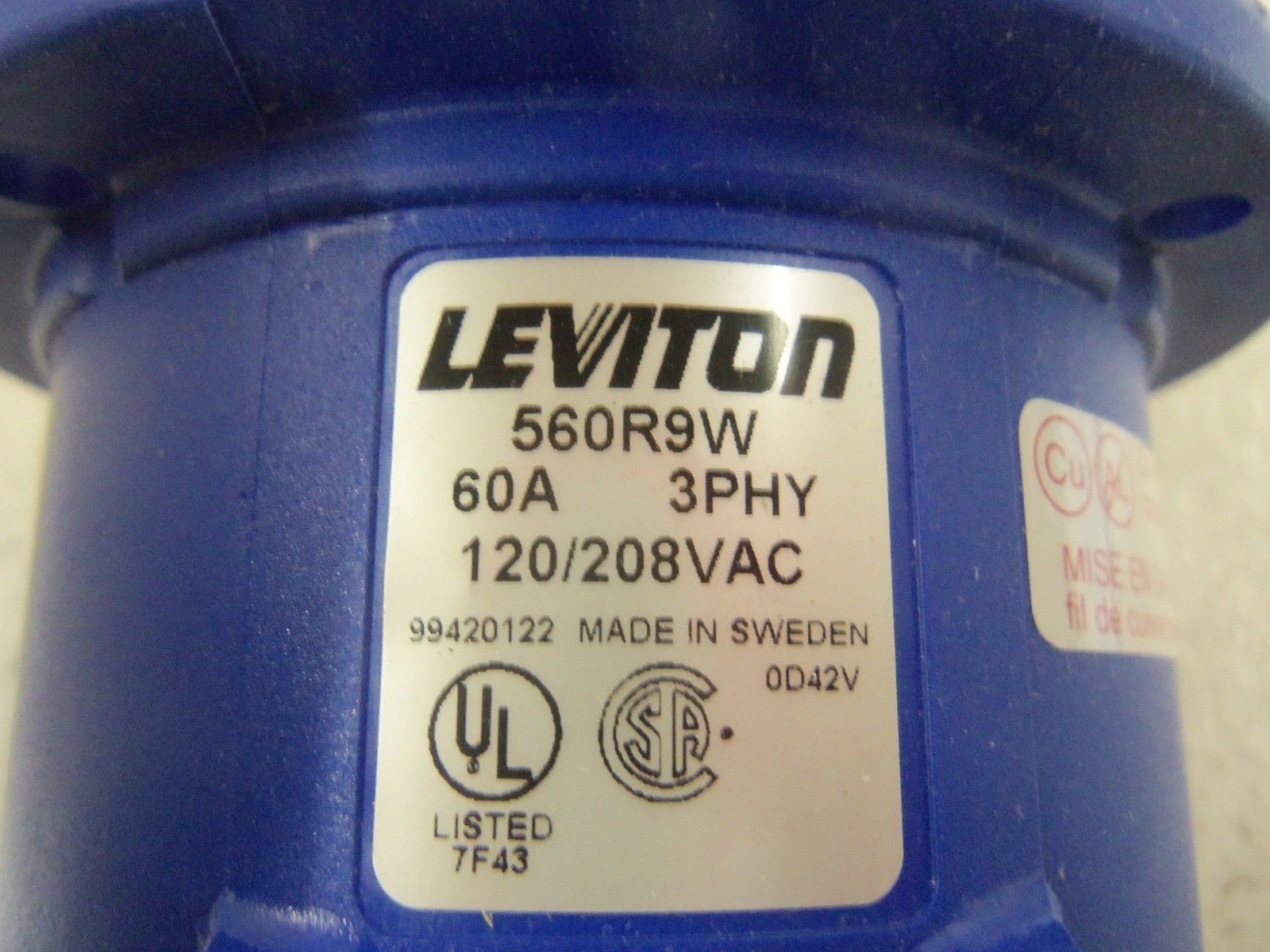 LEVITON 560R9W RECEPTACLE NSMP