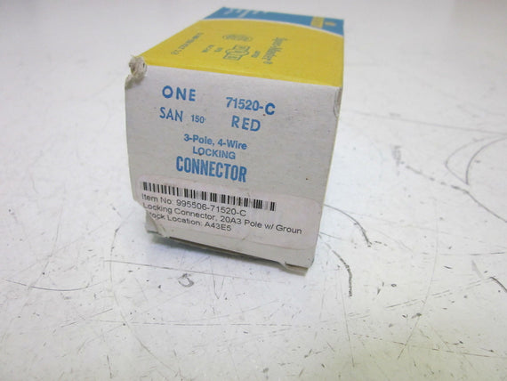 LEVITON 71520-C LOCKING CONNECTOR *NEW IN BOX*