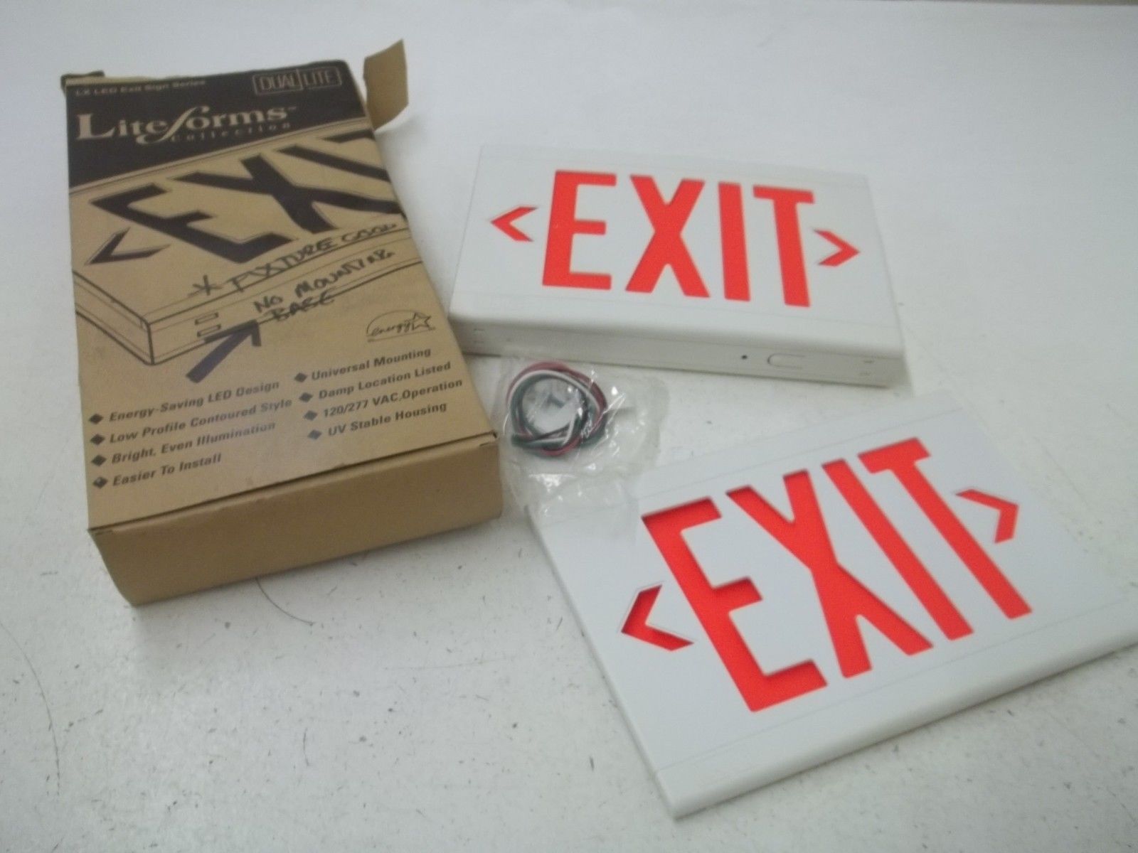 LIFE FORMS LX LED EXIT SIGN SERIES *NEW IN BOX*