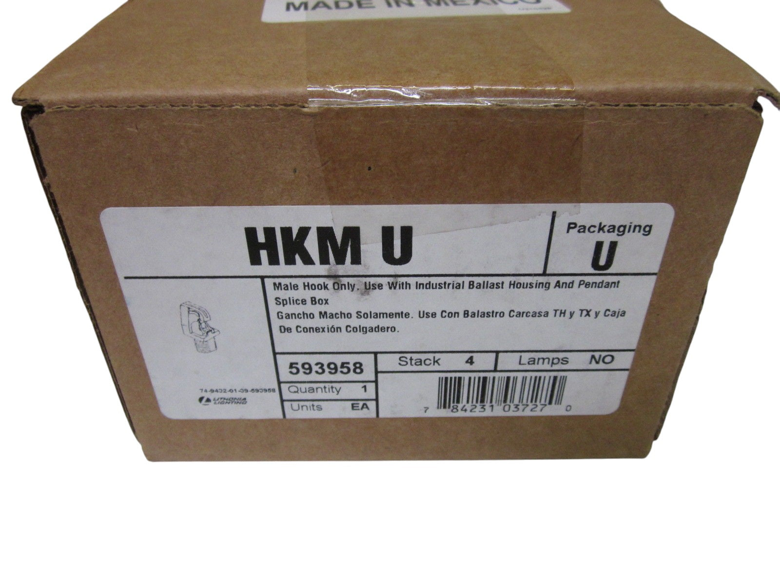 LITHONIA LIGHTING HK M U MALE HOOK NSMP