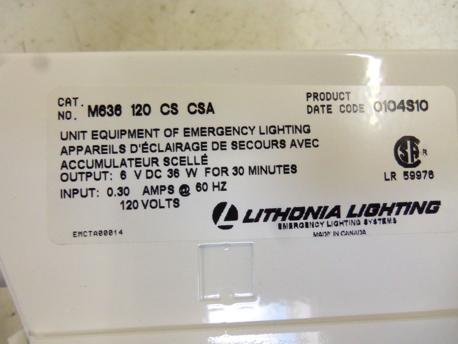 LITHONIA M636120CSCSA NSMP