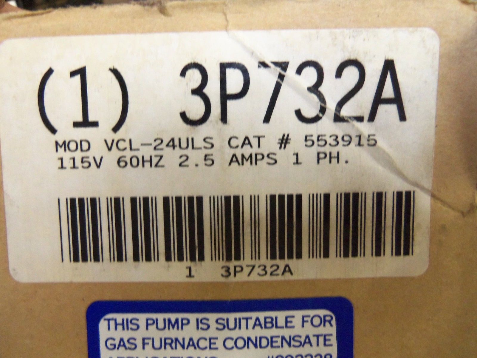 LITTLE GIANT VCL-24ULS PUMP *NEW IN BOX*