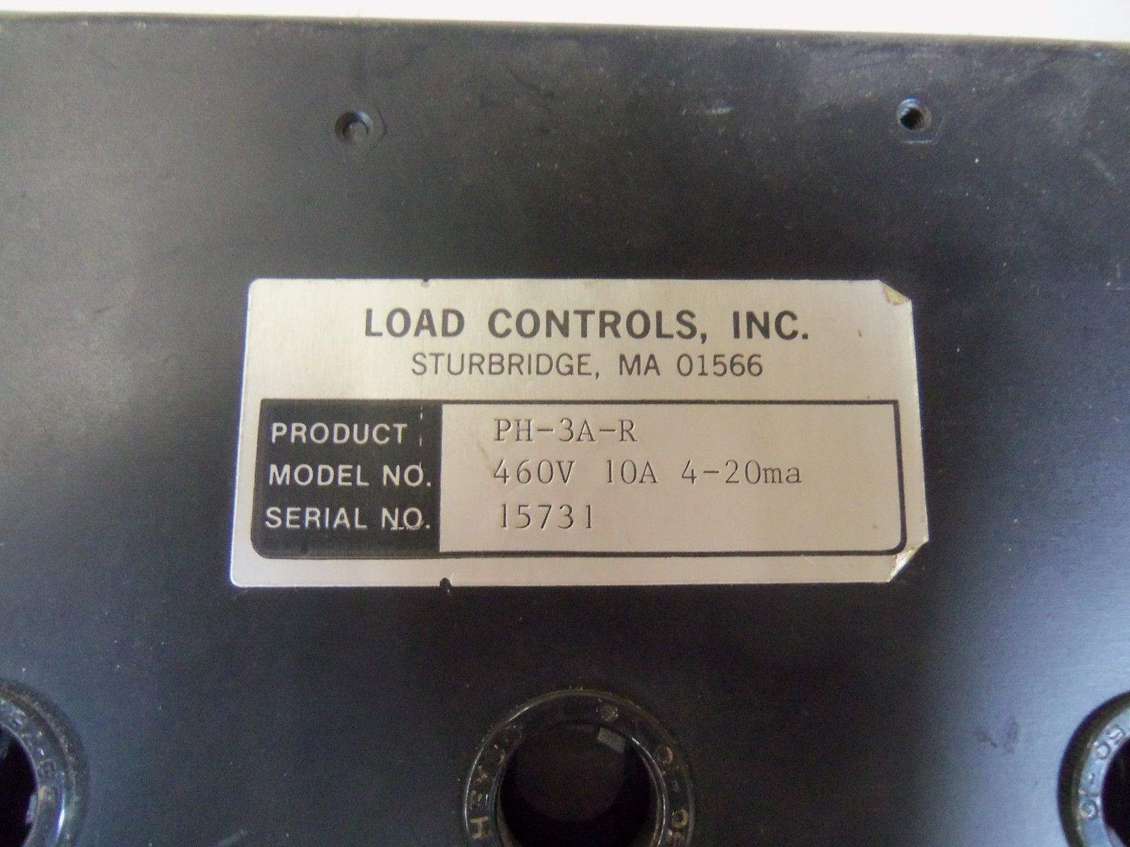 LOAD CONTROLS, INC. PH-3A-HG * USED*
