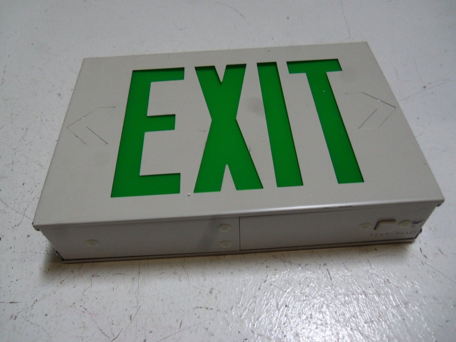 LITHONIA LIGHTING LX S W 3 G 120/277 ELN EXIT SIGN *NEW IN BOX*