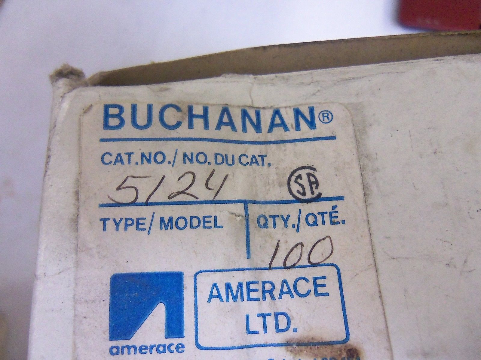 LOT OF 100 BUCHANAN 5124 NSMP