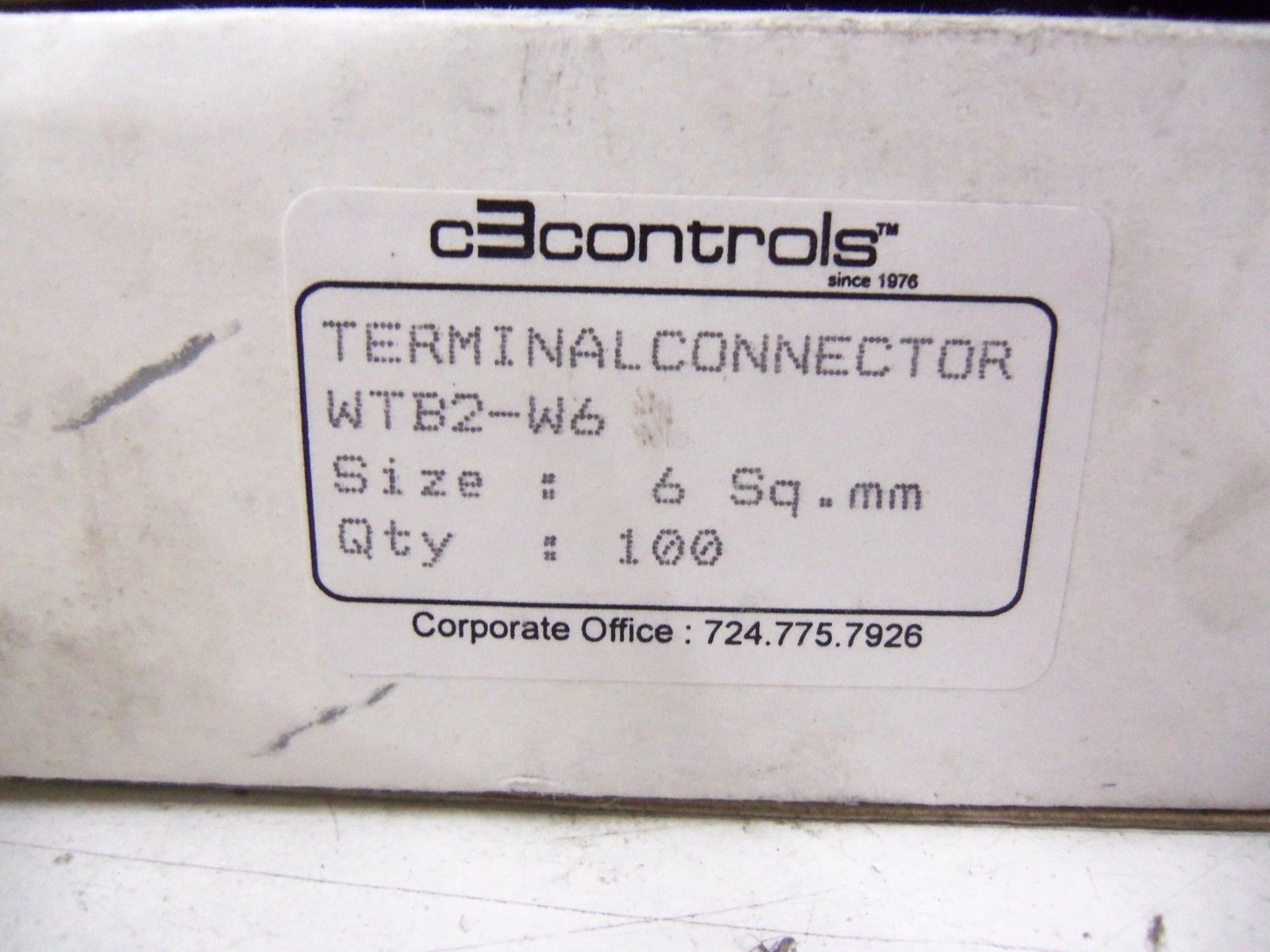 LOT OF 100 CE CONTROLS WTB2-W6 *NEW IN BOX*