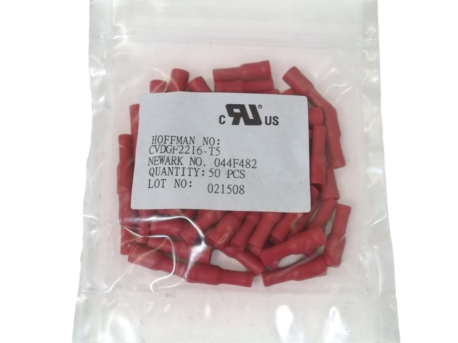 LOT OF 100 HOFFMAN CVDGF2216-T5 TERMINAL, FEMALE DISCONNECTOR NSMP