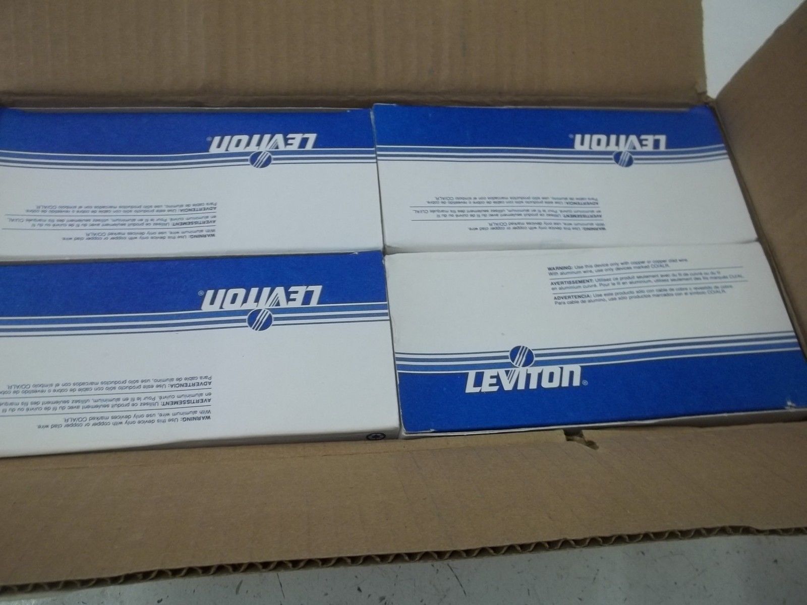 LOT OF 100 LEVITON 86014 PLASTIC SINGLE BLANK PLATE (25 EACH BOX) NSMP