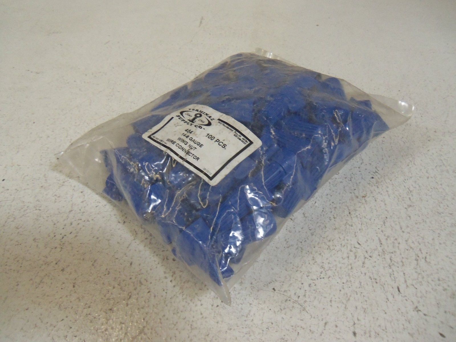 LOT OF 100 TERMINAL SUPPLY 454 14-6 GAUGE WING-NUT WIRE CONNECTOR  NSMP