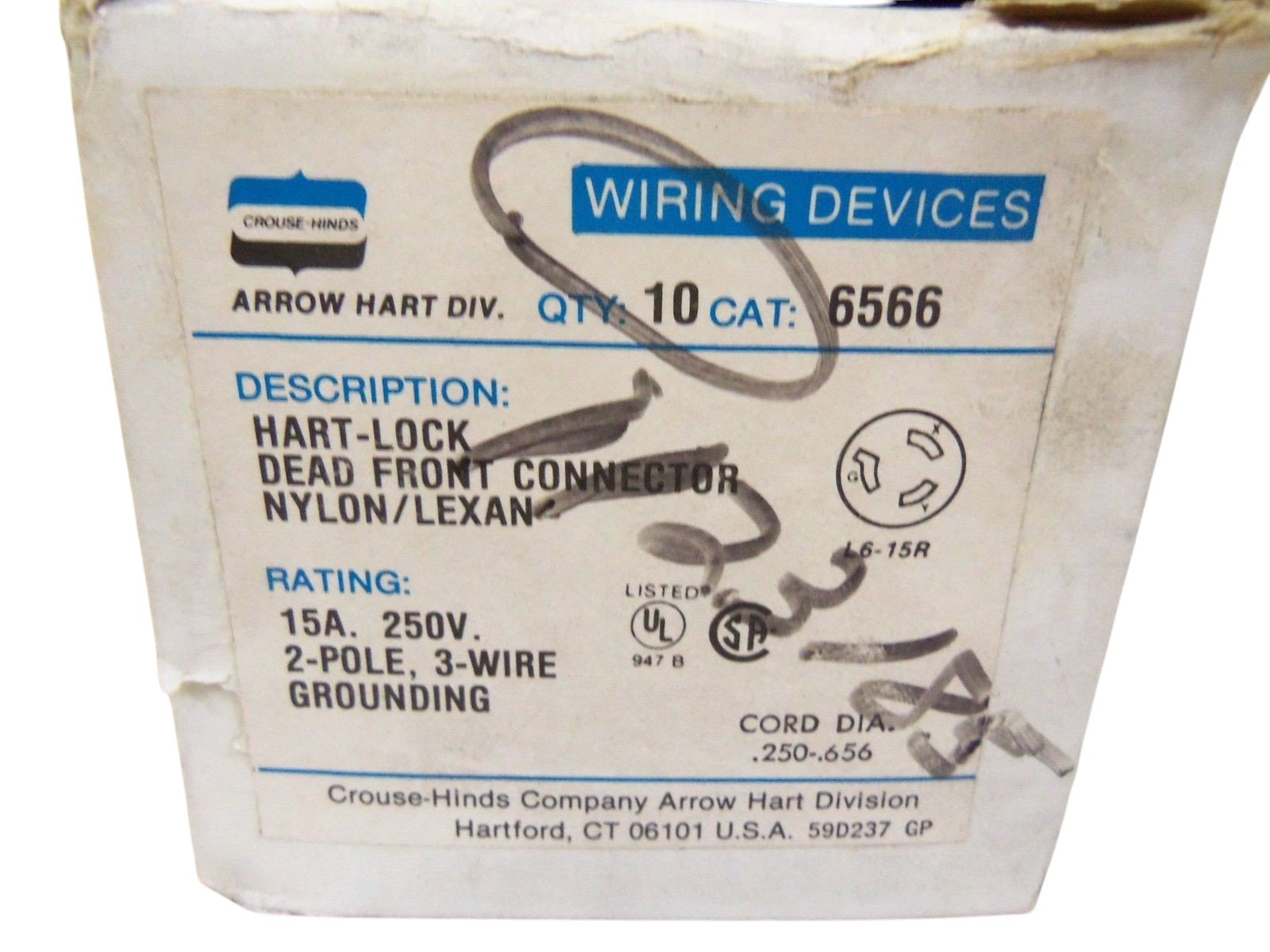 LOT OF 10 CROUSE-HINDS 6566 NSMP