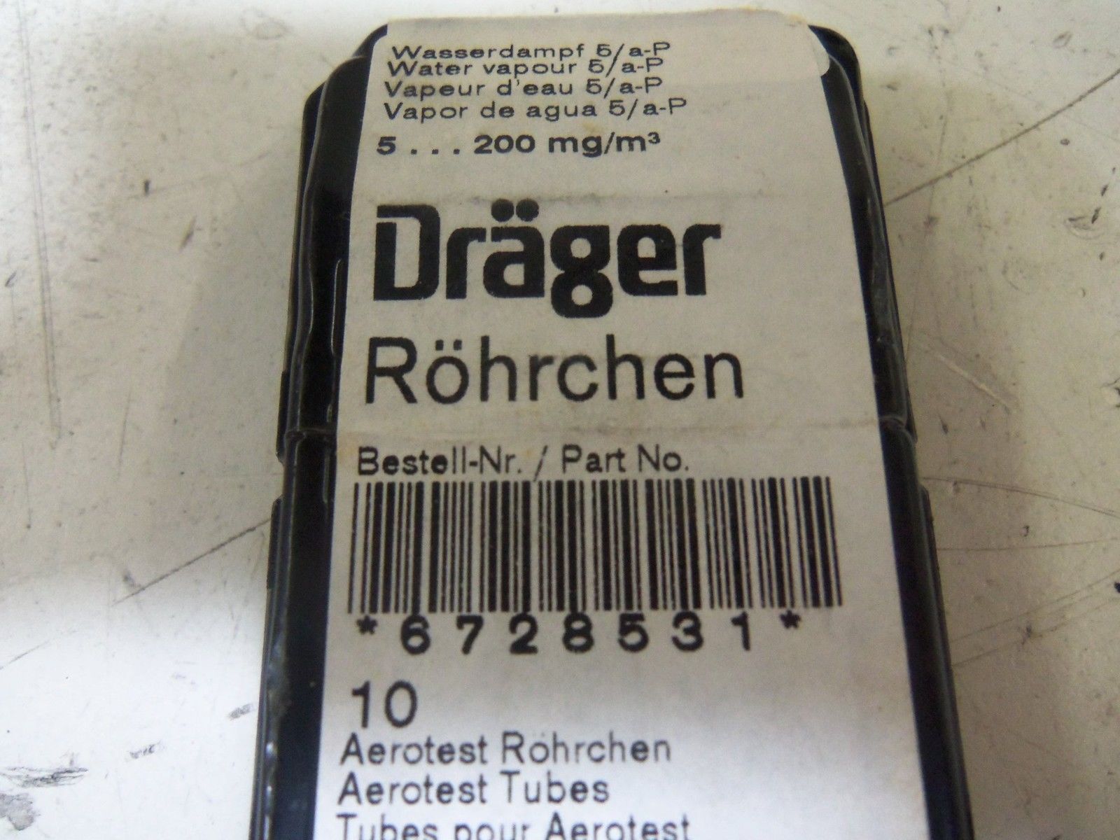 LOT OF 10 DRAGER ROHRCHEN 678531 NSNP