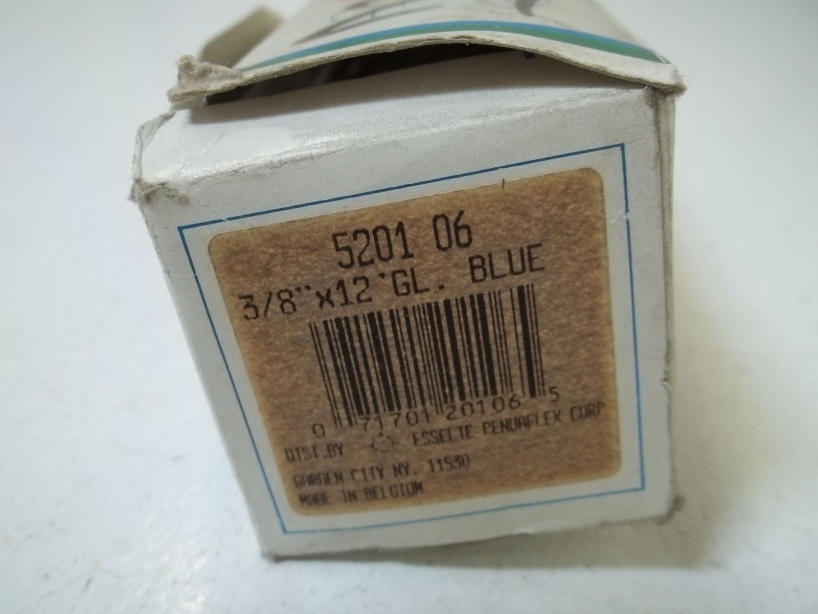 LOT OF 10 DYMO 5201 06 3/8"X12' GL. BLUE EMBOSSING TAPE NSMP