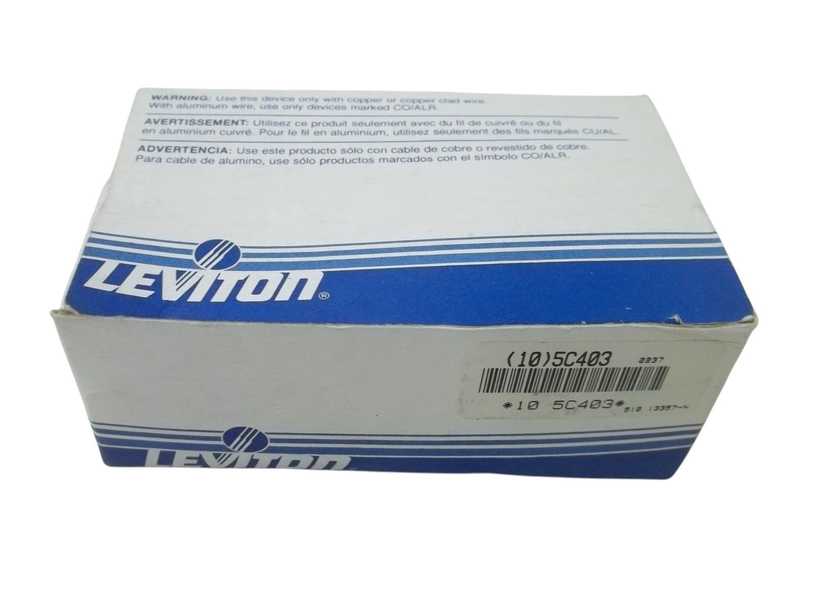 LOT OF 10 LEVITON 13357-N FLUORESCENT LAMPHOLDER 600W-600V NSMP
