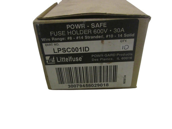 LOT OF 10 LITTLEFUSE LPSC0011D CIRCUIT BREAKER 30A 600V  NSMP