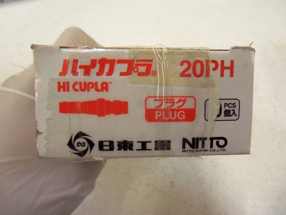 LOT OF 10 NITTO KOHKI COUPLING FITTING 20PH *NEW IN BOX*