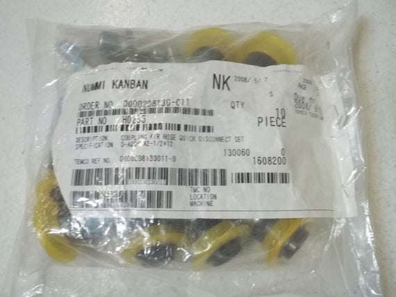LOT OF 10 NUMMI H0236 COUPLING AIR HOSE QUICK DISCONNECT SET *NEW NO BOX*