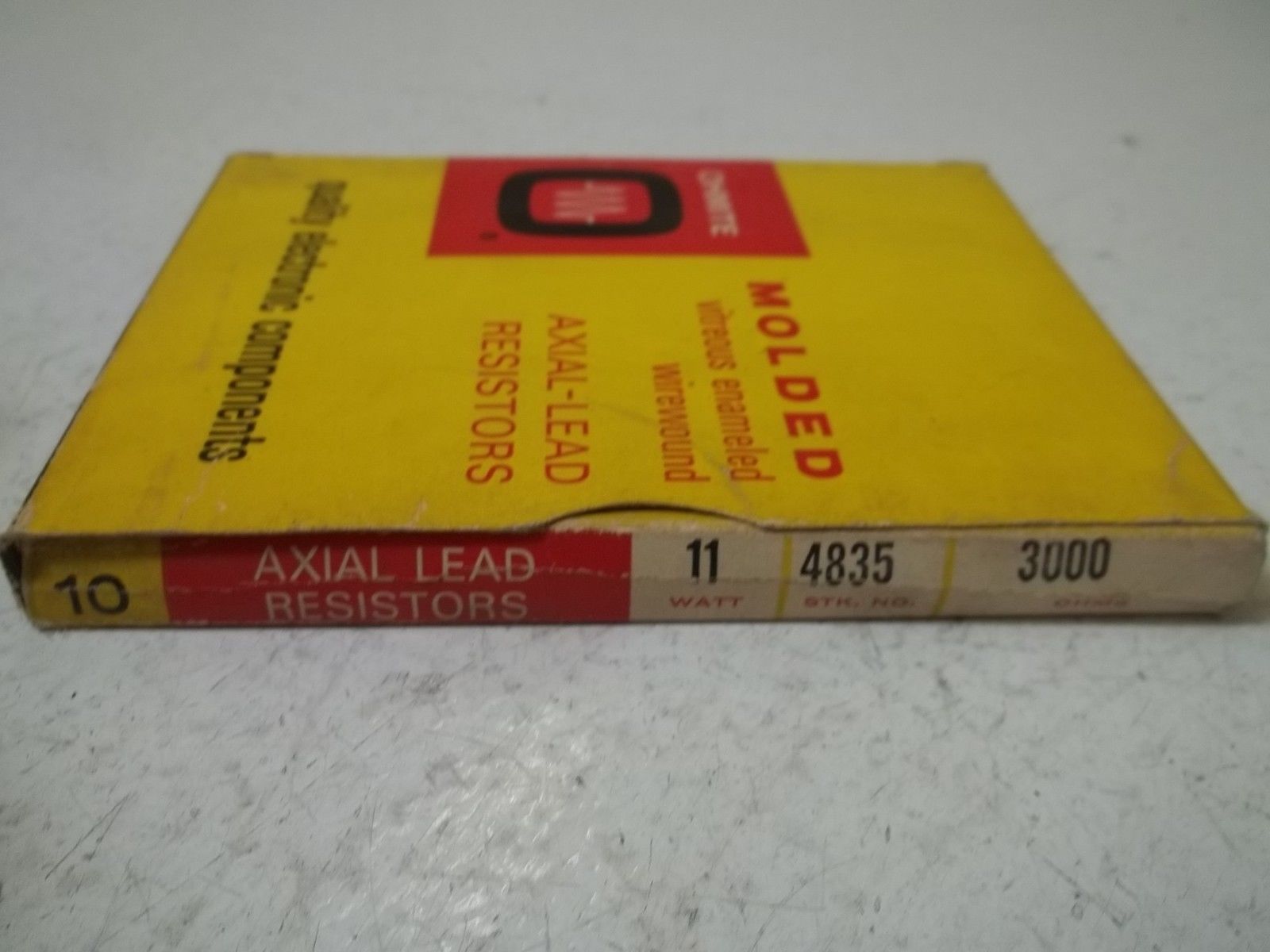 LOT OF 10 OHIMTE 4835 AXIAL LEAD RESISTOR 11WATTS 3000OHMS NSMP