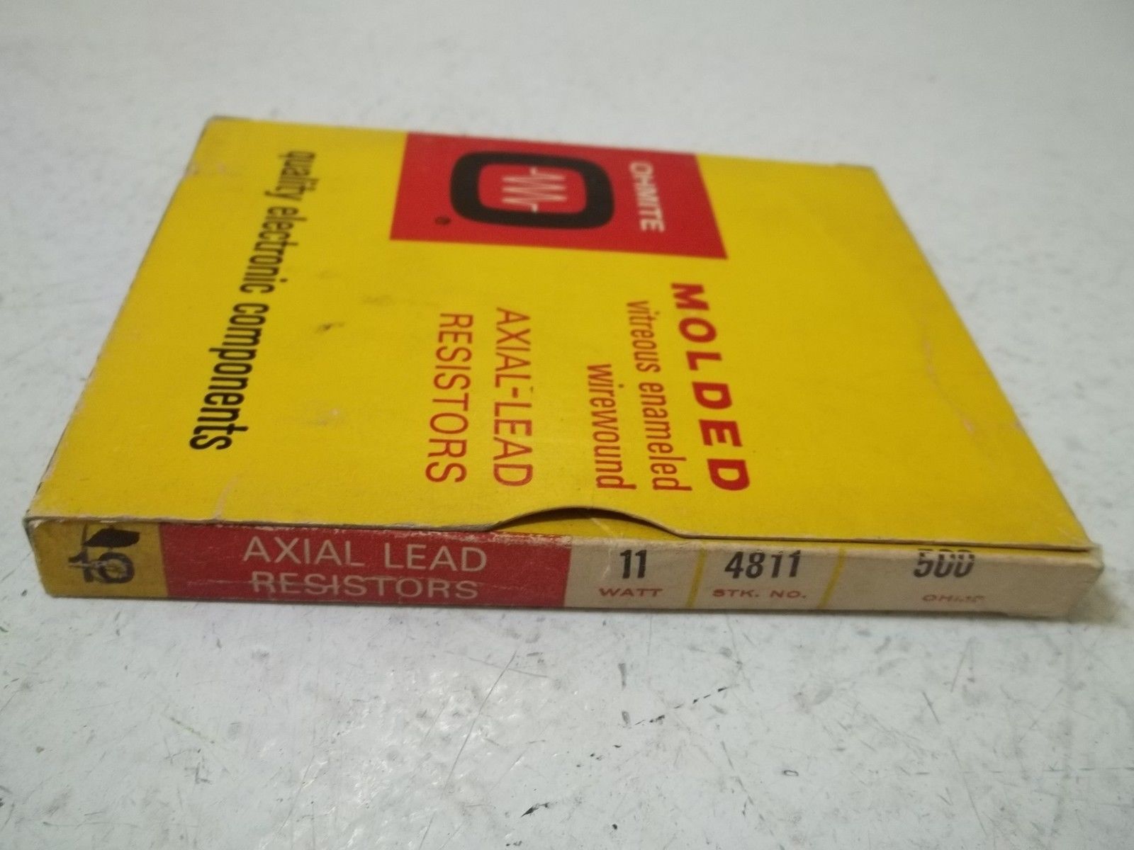 LOT OF 10 OHMITE 4811 AXIAL LEAD RESISTOR 11WATTS 600OHMS NSMP