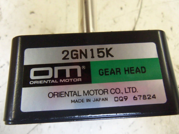 LOT OF 10 ORIENTAL MOTOR 2GN15K GEAR HEAD *NEW IN BOX*