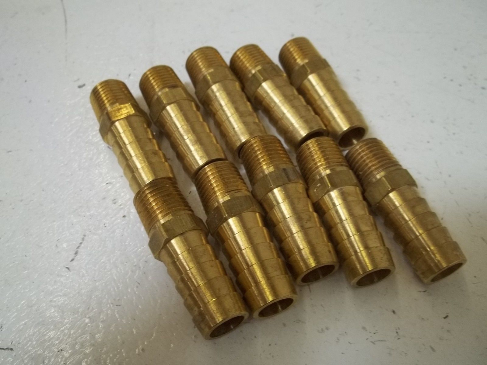 LOT OF 10 PARKER 4A489 BRASS HOSE BARD NSMP