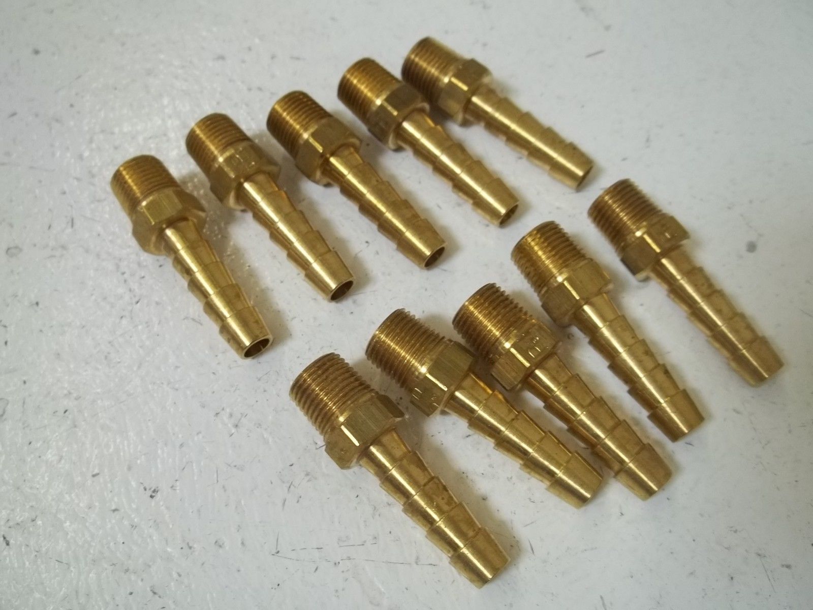 LOT OF 10 PARKER 4A496 BRASS HOSE BARD NSMP
