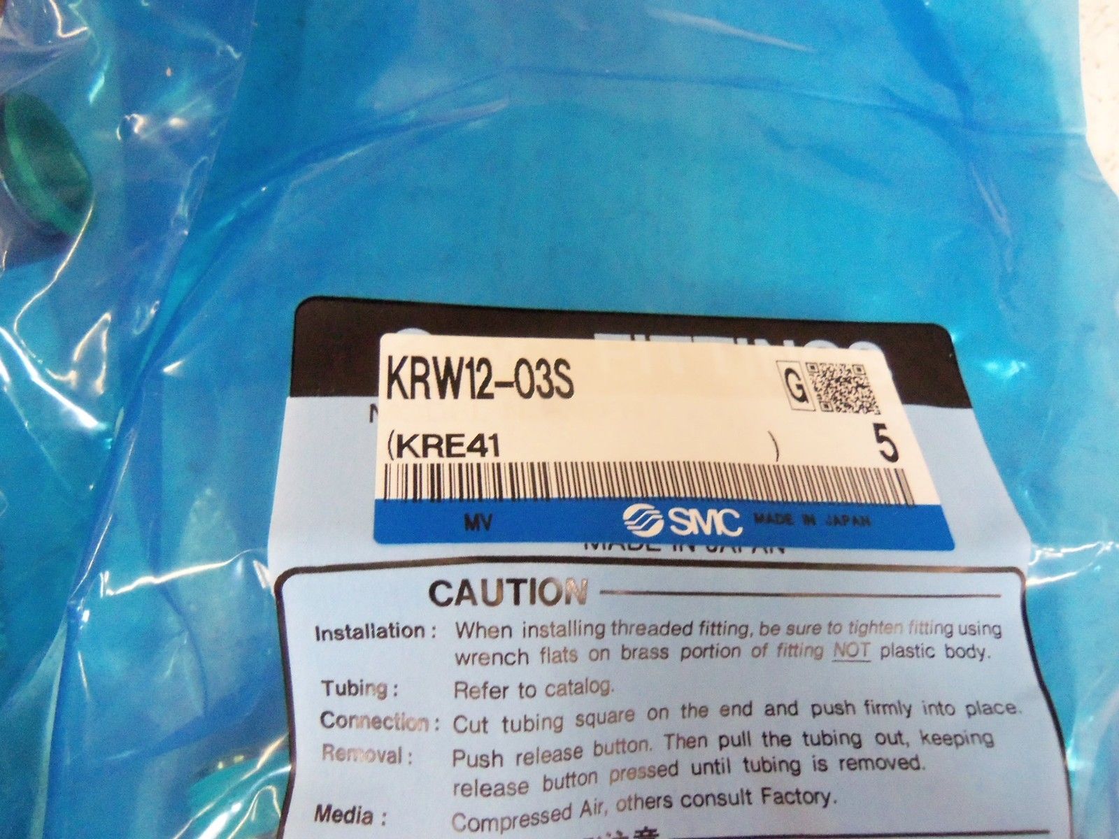 LOT OF 10 SMC FITTING KRW12-03S NSMP