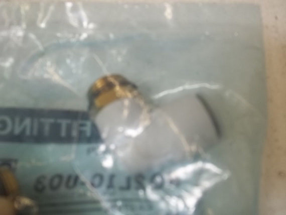 LOT OF 10 SMC KQ2L10-U03 FITTING, ELBOW UNION *NEW IN A FACTORY BAG*