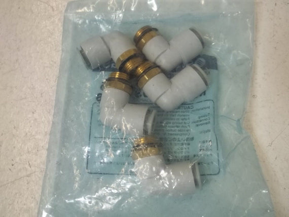 LOT OF 10 SMC KQ2L10-U03 FITTING, ELBOW UNION *NEW IN A FACTORY BAG*