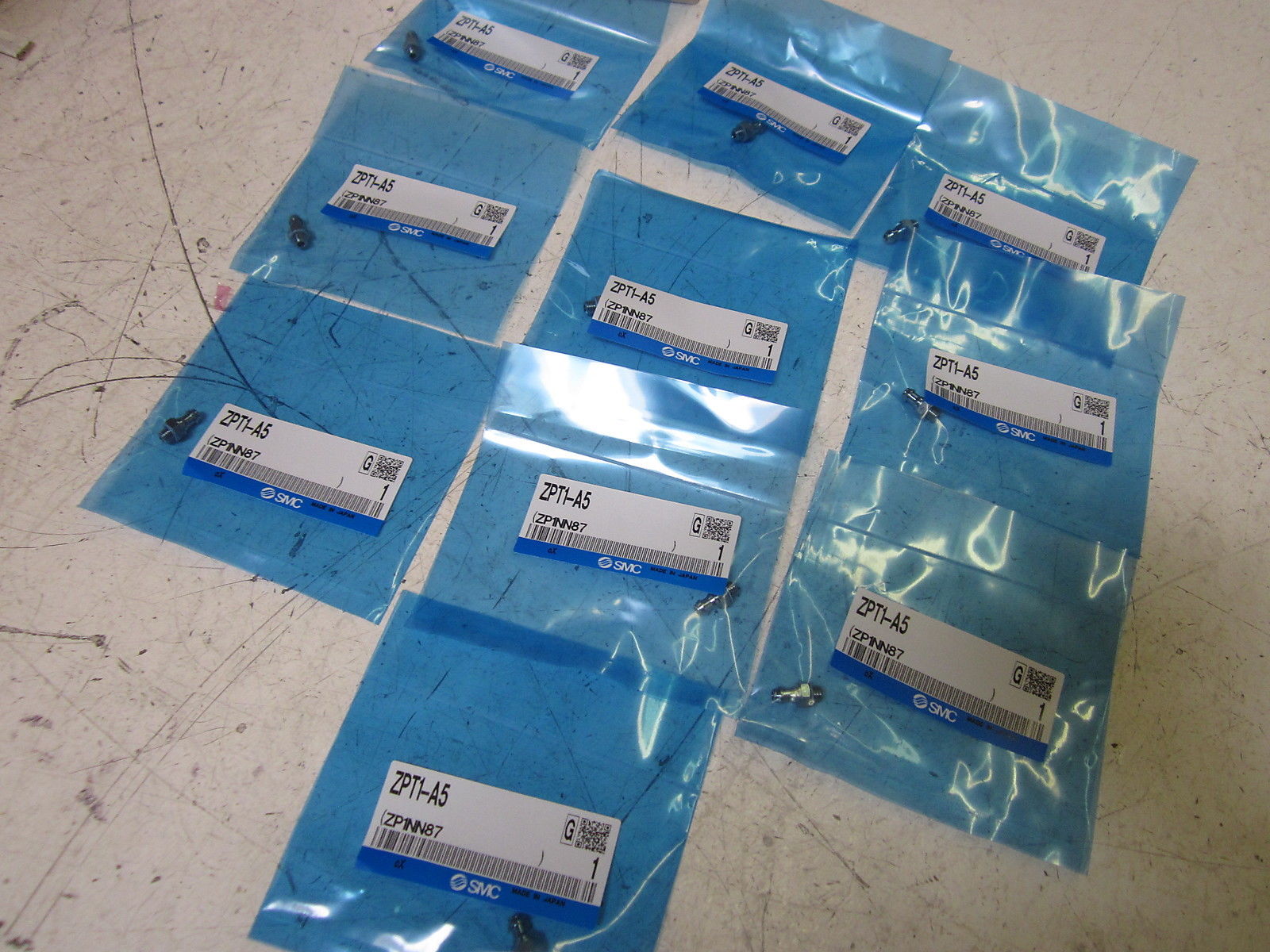 LOT OF 10 SMC ZPT1-A5 VACUUM ADAPTER NSMP
