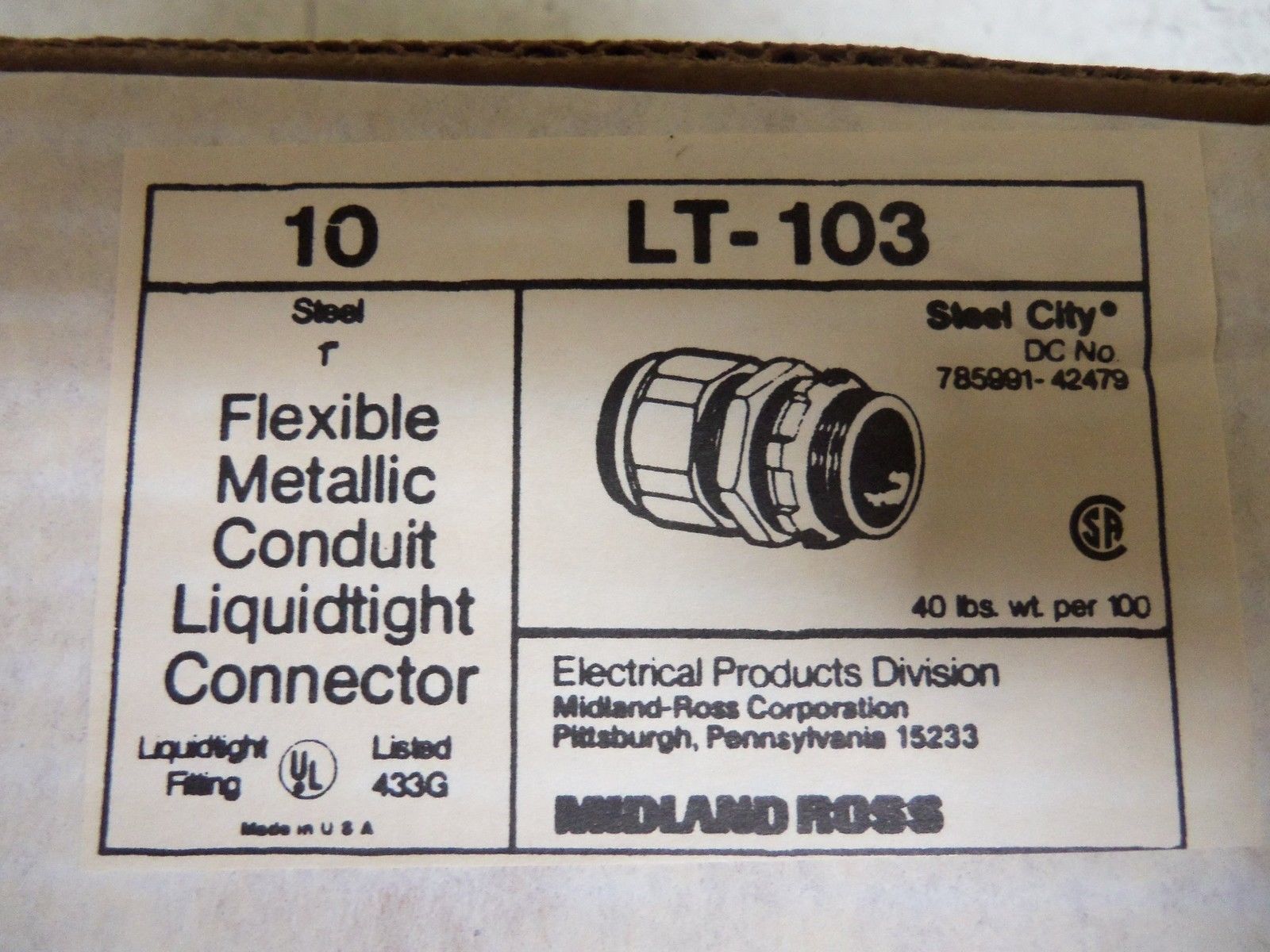 LOT OF 10 STELL CITY LT-103 NSMP