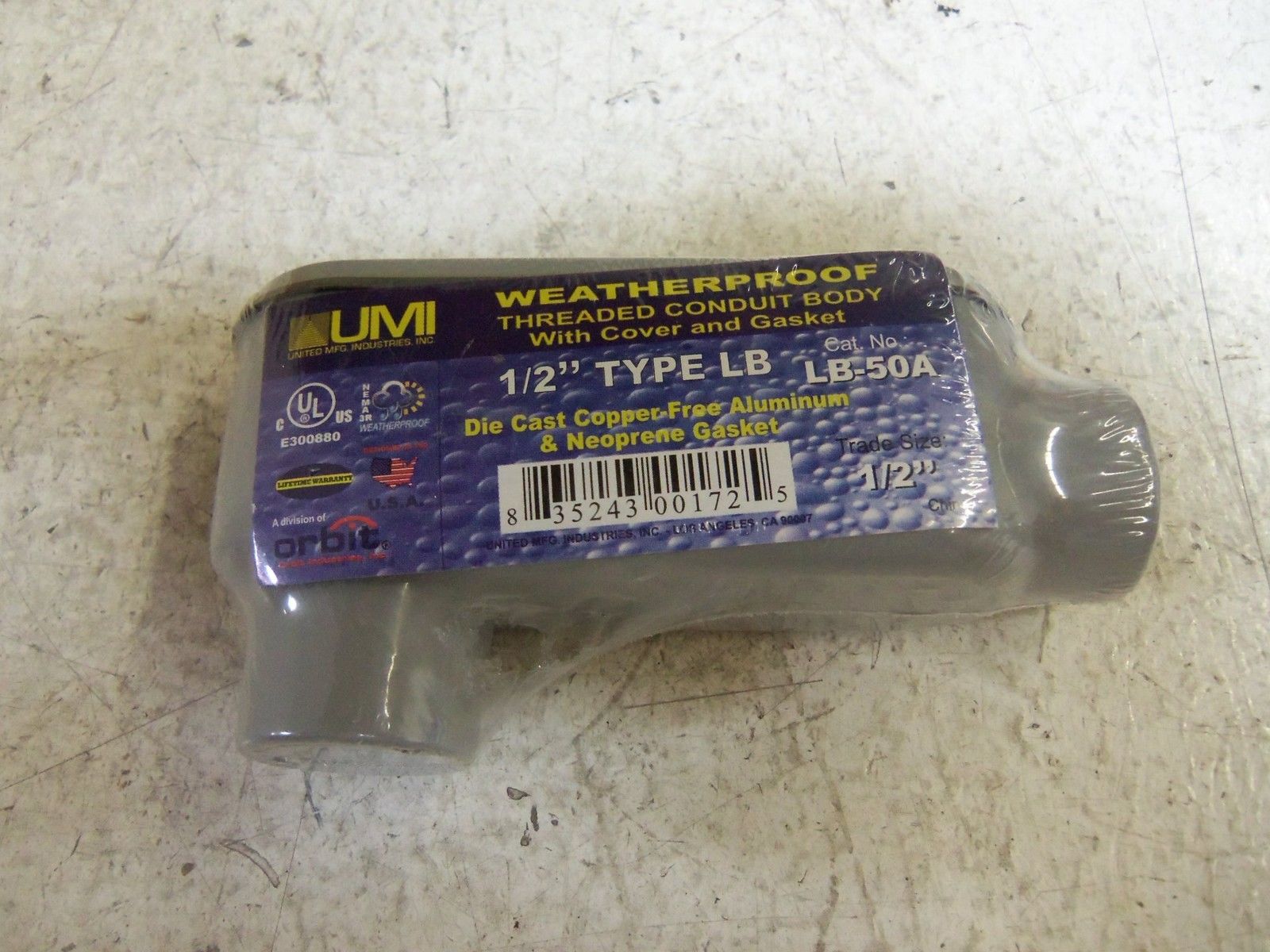LOT OF 10 UMI LB-50A CONDUIT NSMP